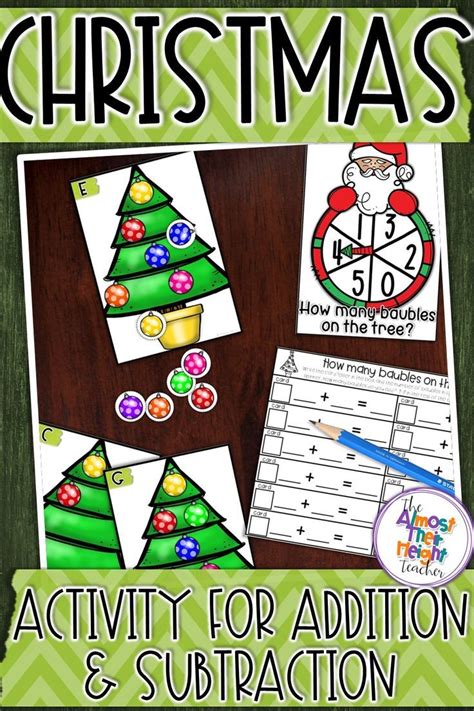 Christmas Addition And Subtraction A Christmas Tree Themed Math