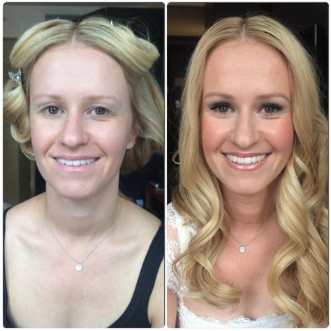 Before And After Bridal Makeup A Bronze Glow For A Beautiful Blonde