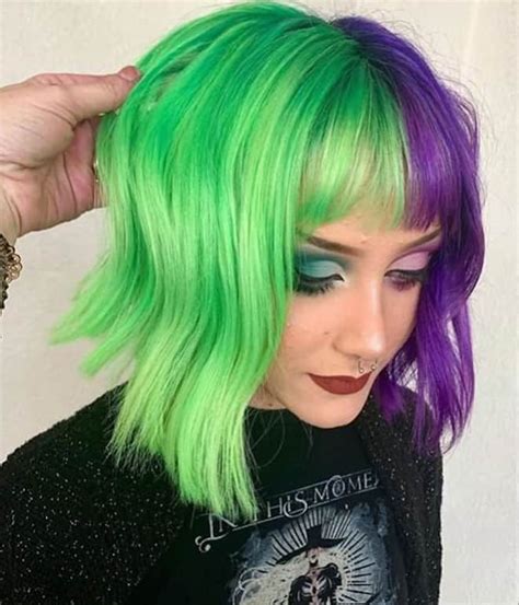 Purple And Green Hair Ideas