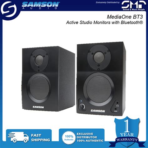 Samson Mediaone Bt3 Active Studio Monitors With Bluetooth® Lazada Ph