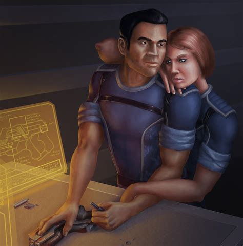 Commission Shepard And Kaidan By Sin Vraal On Deviantart