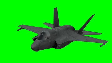 Jet Aircraft Flying In Green Screen Youtube