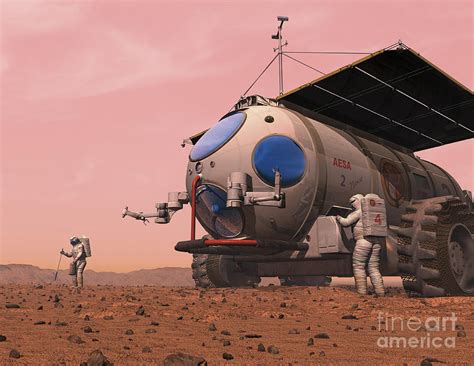 Artists Concept Of How A Martian Digital Art By Walter Myers