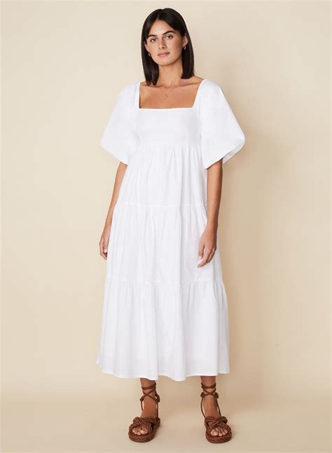 Casual Plain Cotton Womens Summer Dress Snazzyway