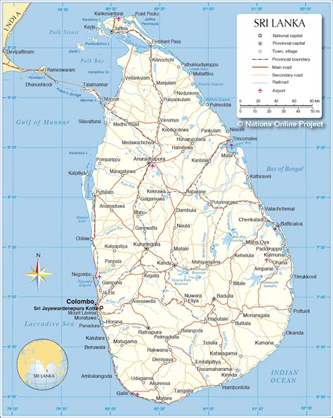 Map Of Sri Lanka And Surrounding Countries Hiking In Map