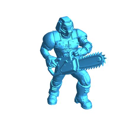 Doomguy With Chainsaw 3d Models Download Creality Cloud