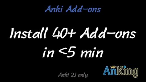 Anki Install 40 Add Ons In 5 Min Youtube