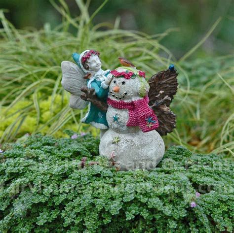 Fairy Aubrey And Her Snowman Fairy Garden Diy Christmas Fairy Garden