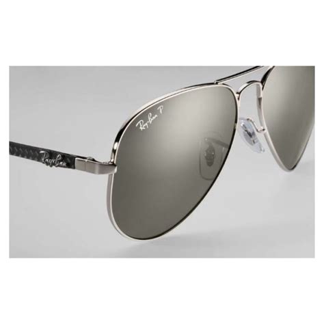 Buy Rayban Chromance Aviator Silver Polarized Unisex Sunglasses Price
