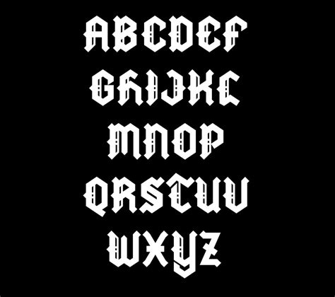 Gothic Metal Font Promosasl