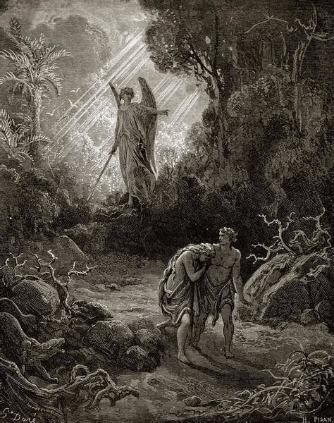 Gustave Dore Adam And Eve The Expulsion From The Garden From Milton