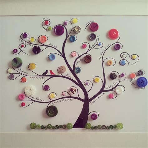 Button Tree Art For Kids