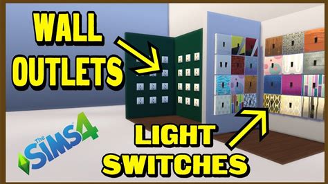 How To Create Wall Outlets And Light Switches In Sims 4 Youtube