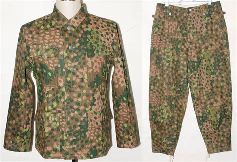 Wwii German Elite Hbt Peas Dot M Field Camouflage Military Uniform