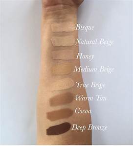 Our Brand New Stick Foundations Swatched On A Medium Skin Tone Bisque
