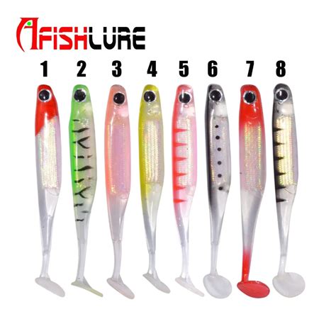 Buy T Tail Soft Lures Foil Embedded Artificial Bait