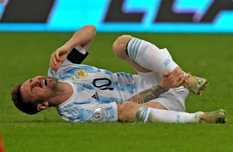 Copa America Lionel Messi Battles Bleeding Ankle To Help Argentina