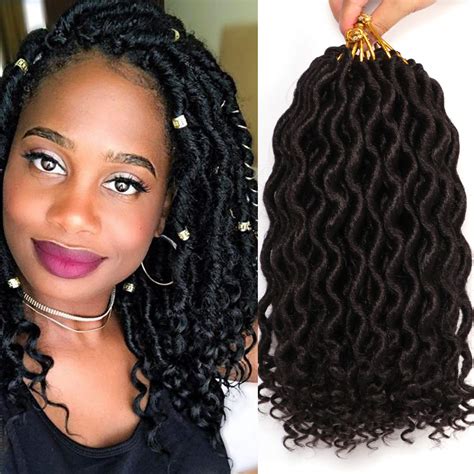 Wavy Faux Locs Crochet Braids With Curly Ends Packs Free Nude Porn