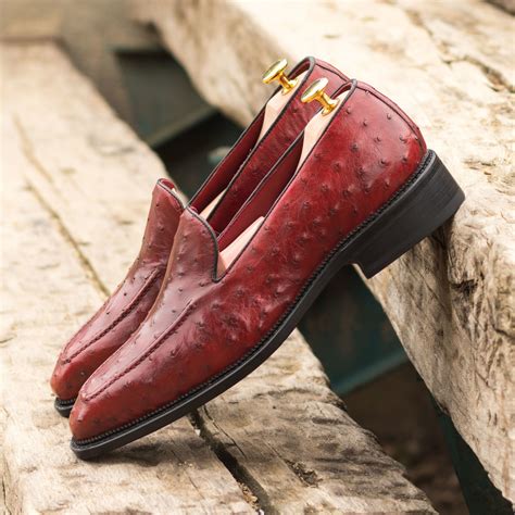 Custom Ostrich Leather Loafers Roddy