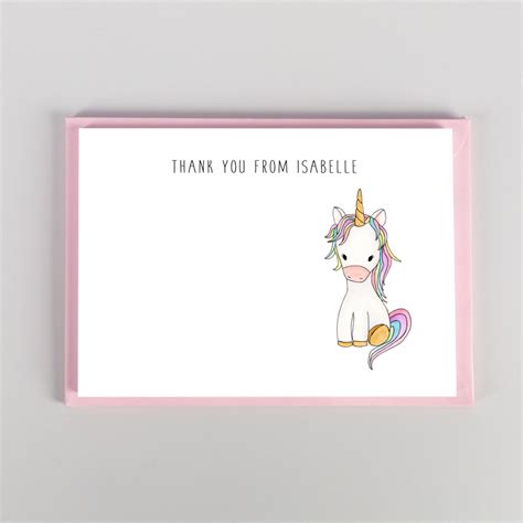 Unicorn Notecards Thank You Cards Packs Just For Cards Greetings Cards