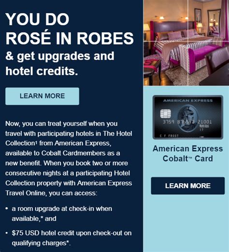 New benefits for AmEx Cobalt Cardmember