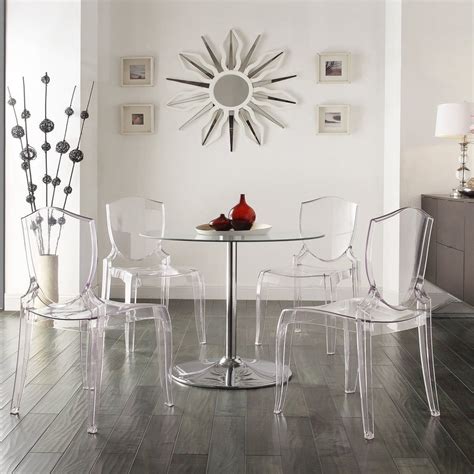 Round Glass Dining Tables Set For 4 Ideas On Foter