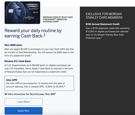 American Express Launches Blue Cash Preferred For Morgan Stanley And E