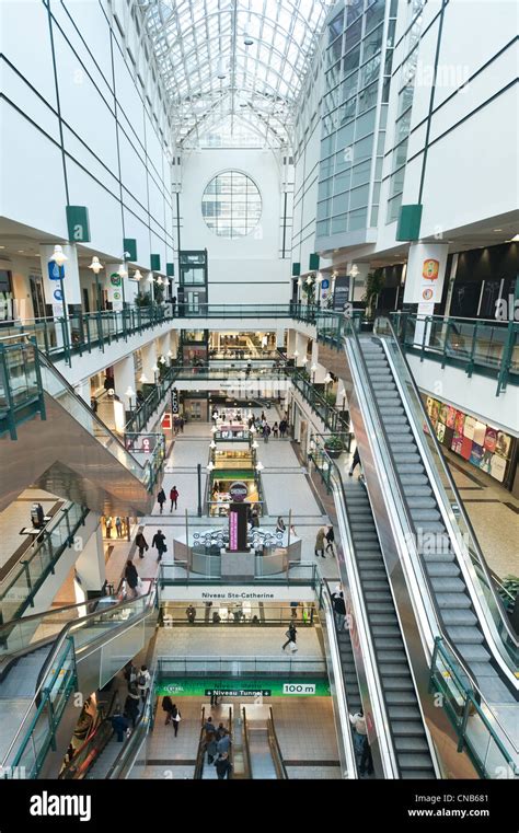 Canada, Quebec Province, Montreal, Eaton shopping center Stock Photo ...