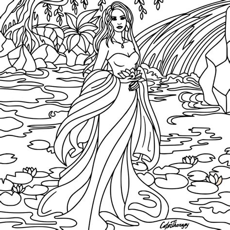 The content is a structured as a futuristic game where you need to complete. Best 898 Beautiful Women Coloring Pages for Adults ideas ...