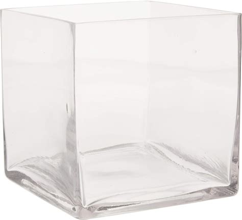Wgv International 6 Square Glass Vase 6 Inch Clear Cube Centerpiece 6x6x6 Candleholder 1
