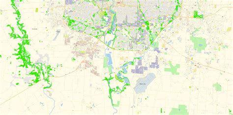Columbus Ohio Us Pdf Map Vector Exact City Plan High
