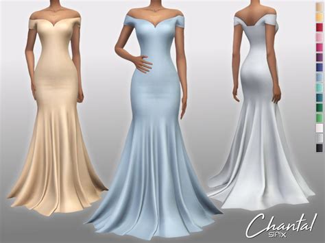 Chantal Dress By Sifix At Tsr Sims 4 Updates