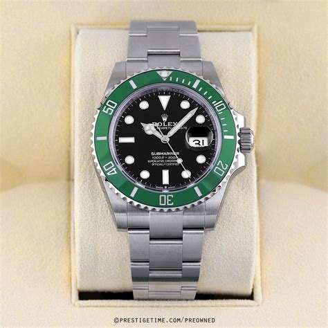 Pre Owned Rolex Submariner Date Kermit 41mm 126610lv