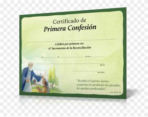 Dios Te Perdona Certificados Para Primera Reconciliación Certificado