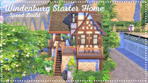 Tiny Windenburg Starter Home No Cc The Sims 4 Speed Build