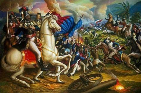 Caption=battle on santo domingo, a painting by january suchodolski depicting a struggle between polish troops in french service and the haitian. On this Earthquake Anniversary, Haiti Still Pays the Price for Having Fought Slavery | Haiti Liberte