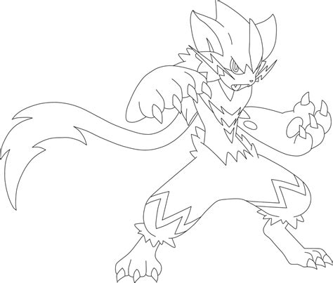Zeraora Coloring Pages Free Download Gambr Co