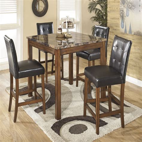 Ashley Theo Counter Height Dining Table And Bar Stools Sunrise Tv Rentals
