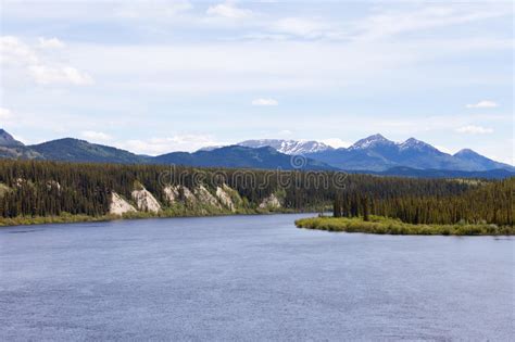 Teslin River Yukon Territory Canada Stock Photo Image Of North River