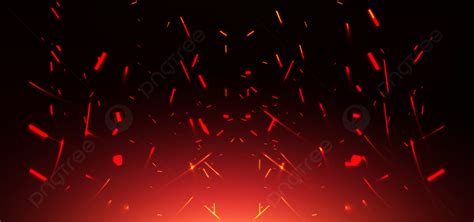 Red Fire Sparks Background Design Closeup Flying Flame Background