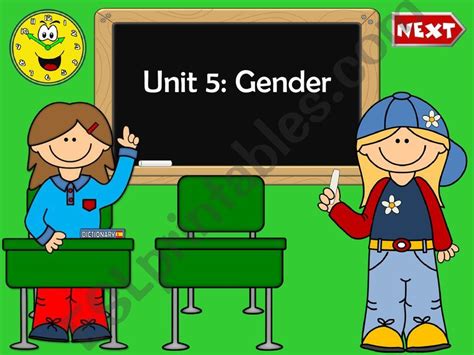 Esl English Powerpoints Gender