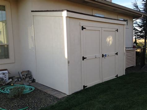 Slope meaning, definition, what is slope: Storage Shed Lean To with Single Slope Roof - Stor-Mor Sheds