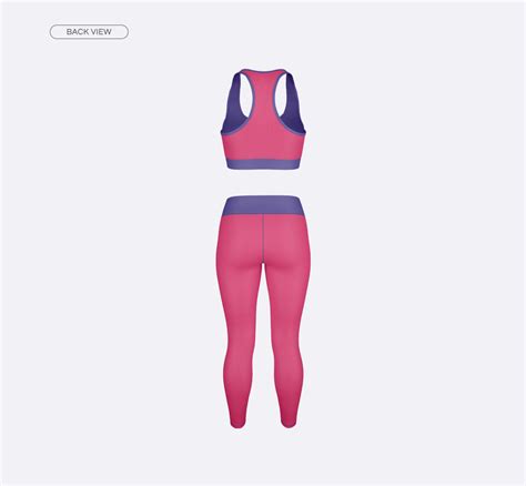 Download Women's Fitness Kit Mock-Up v2 on Behance