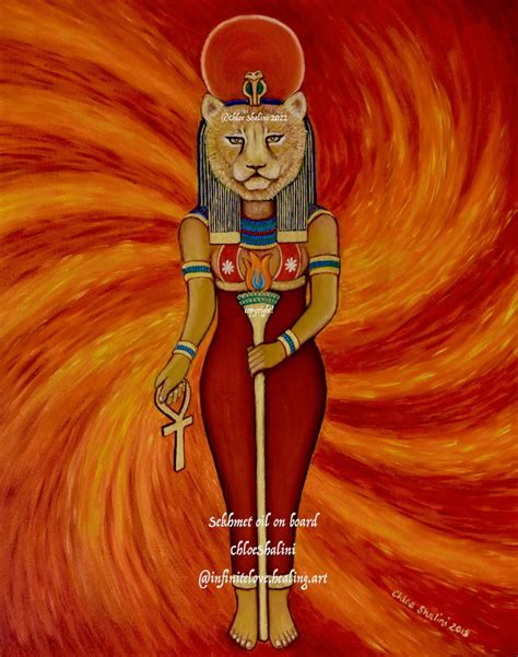 Sekhmet Egyptian Lioness Goddess Art Print Sekhem Healing Etsy Hong Kong