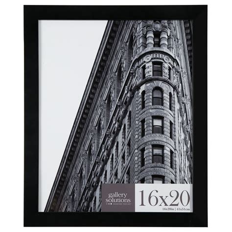 Gallery Solutions 16x20 Black Flat Large Wall Frame