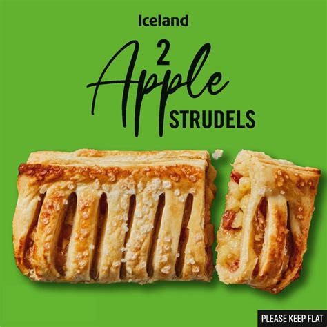 Iceland 2 Apple Strudels 600g Desserts Iceland Foods