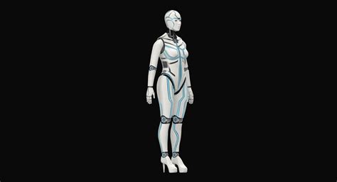 Cyborg Eva 3d Model Rigged Cgtrader