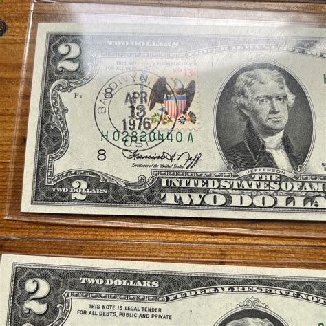 Eight 1976 Two Dollar Bills Stamp Bicentennial Gem Mint Ebay