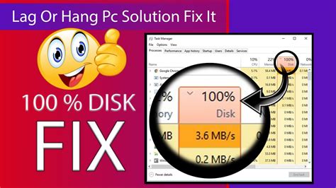 However, this is not the only cause of 100% disk usage. How To FIX Hang Or Lag Computer Problem In Windows 10 ...