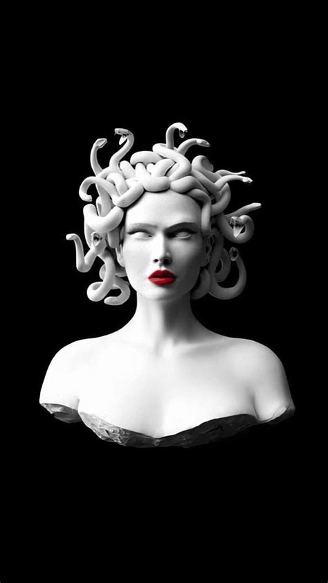Free Download Red Lips Medusa Medusa Art Art Iphone Renaissance Art Paintings Medusa Head